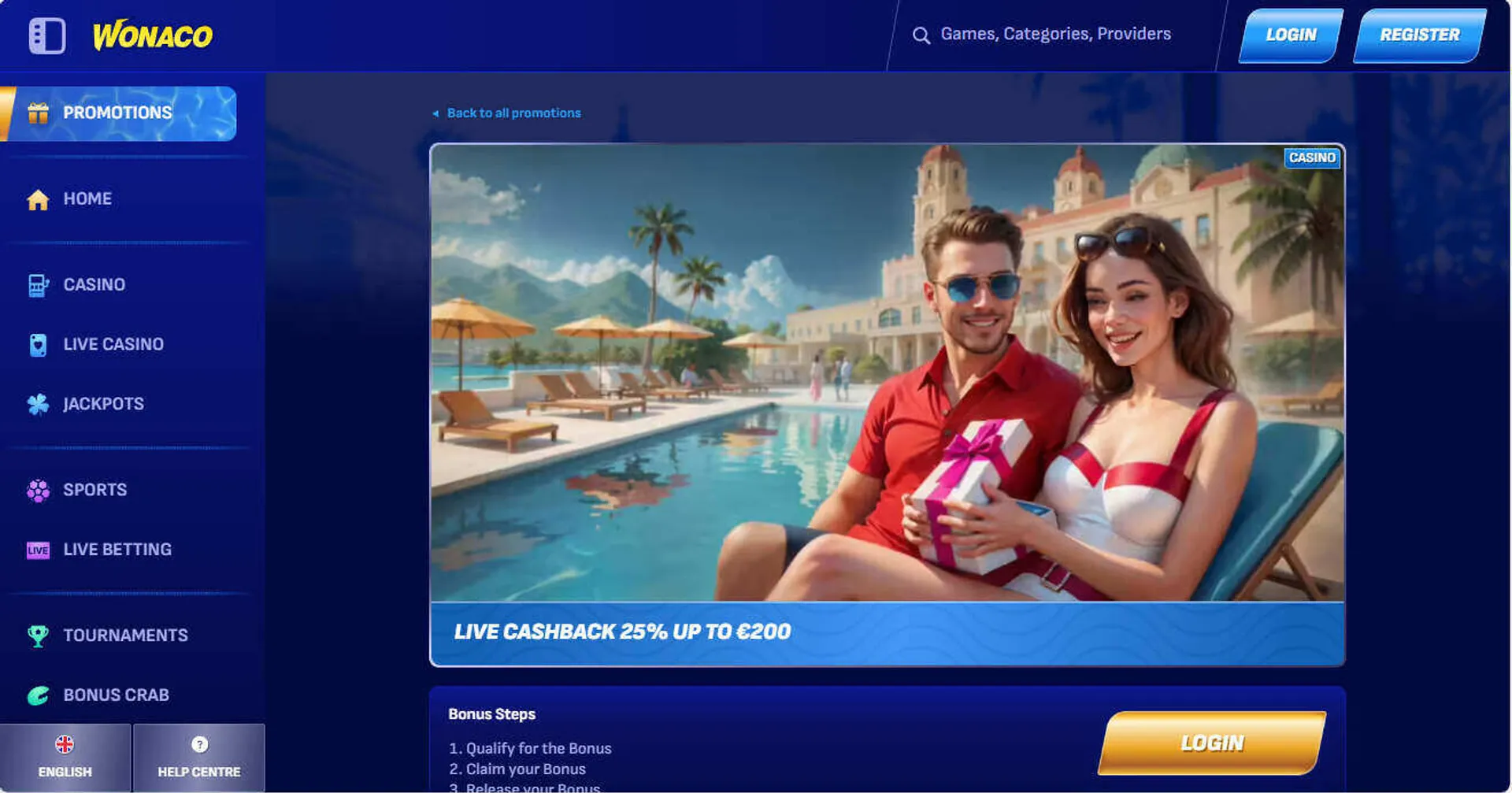 Jogo cassino online